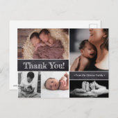 Twins Foto Collage Baby - Aankondiging (Voorkant / Achterkant)