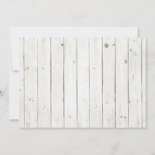 Twins Gender onthullen Invitation Rustic Clothesli Kaart (Achterkant)