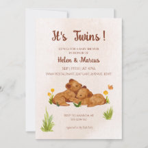 Twins genderneutraal baby shower