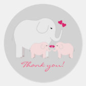 Twins Girl Dank je Stickers (Voorkant)