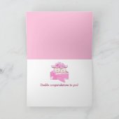 Twins Girls Gefeliciteerd Kaart (Binnen)