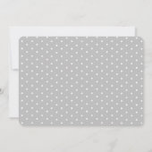 Twins Grey Pink Gingham Baby shower Kaart (Achterkant)