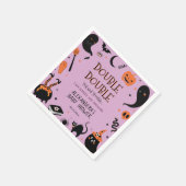 Twins Halloween Baby shower Servet (Hoek)