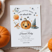 Twins Halloween Pumpkin Little Boo Baby shower Kaart