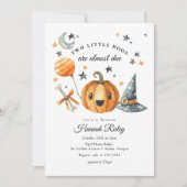 Twins Halloween Pumpkin Little Boo Baby shower Kaart (Voorkant)