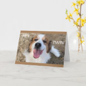 **TWINS** HEBBEN WEER DE "BESTE" VERJAARDAG OIT! KAART (Gele Bloem)