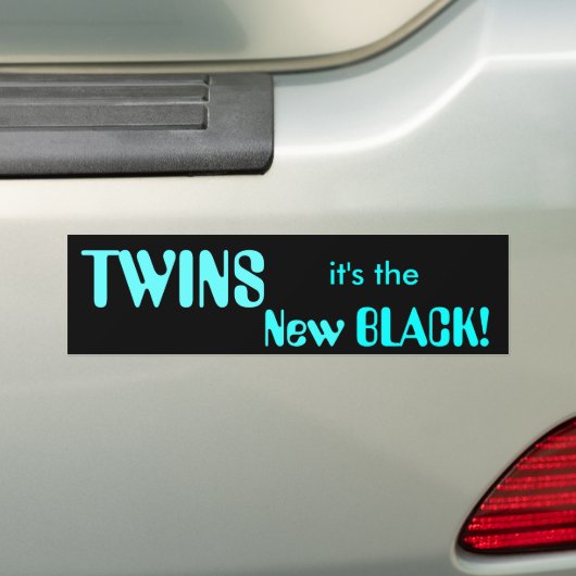 TWINS, het is de Nieuwe ZWARTE! Bumpersticker (Op auto)