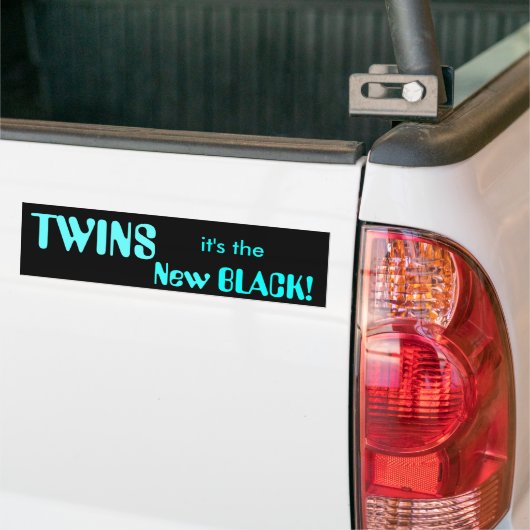 TWINS, het is de Nieuwe ZWARTE! Bumpersticker (Op Truck)