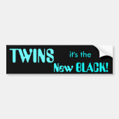 TWINS, het is de Nieuwe ZWARTE! Bumpersticker (Voorkant)