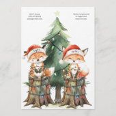 Twins Holiday Lights Baby Shower Invitation Kaart (Achterkant)