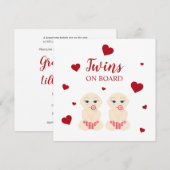 Twins Illustration in Red Design (Voorkant / Achterkant)