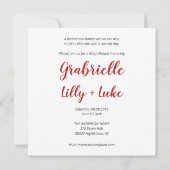 Twins Illustration in Red Design (Achterkant)