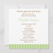 Twins in Green Umbrella Kaart (Achterkant)