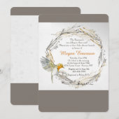 Twins in het Nest Baby shower Kaart (Voorkant / Achterkant)