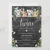 Twins Koala & Kangaroo Safari Baby shower Kaart (Voorkant)