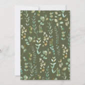 Twins Leuke Baby Bison Baby shower Kaart (Achterkant)