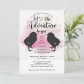 Twins Little Chicks Baby shower Invitation Kaart (Staand voorkant)