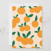 Twins Little Cuties Sinaasappel 1e eerste verjaard Kaart (Achterkant)