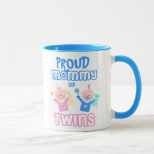 Twin's Mam Moederdag Twin Boy & Girl Mok