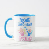 Twin's Mam Moederdag Twin Boy & Girl Mok (Links)
