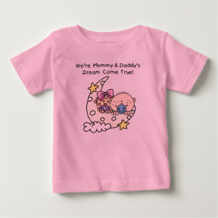 Twins Mama en Daddy's Dream T-shirt