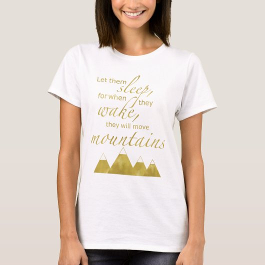 Twins Mateligity T-Shirt Gold Foil Quote (Voorkant)