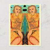 Twins Matisse Style Briefkaart (Voorkant)
