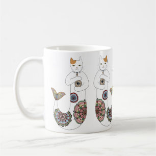 Twins mermaid cat koffiemok