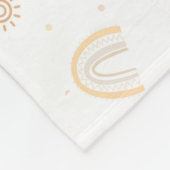 Twins Milestone Deken Regenboog Maan Stippen, Baby (Hoek)