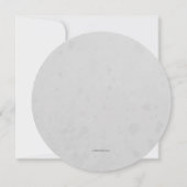 Twin's Nest Round Baby shower Invitation Kaart (Achterkant)