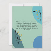 Twins Nesting-feestouders worden baby shower Kaart (Achterkant)