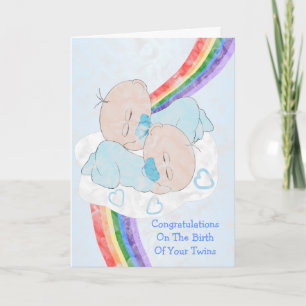 Twins New Born Kaart