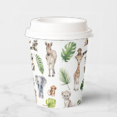 Twins Oerwoud safaridieren Twee Wilde verjaardagen Papieren Bekers (Rechts)