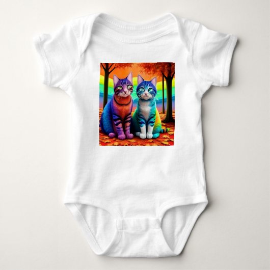 Twins of Cats Digitale Art-56467 Romper (Voorkant)