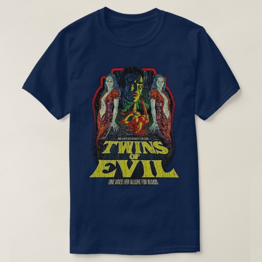 Twins of Evil 1971 T-shirt (Design voorkant)