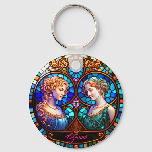 Twins of the Zodiac Sleutelhanger (Achterkant)