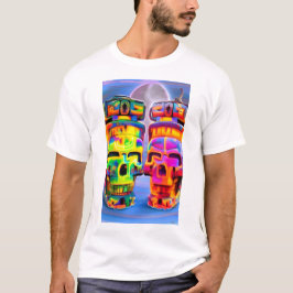 Twins of Twilight Revelery Ken Gage Skull T-shirt