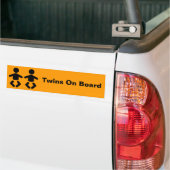 Twins on board bumpersticker (Op Truck)