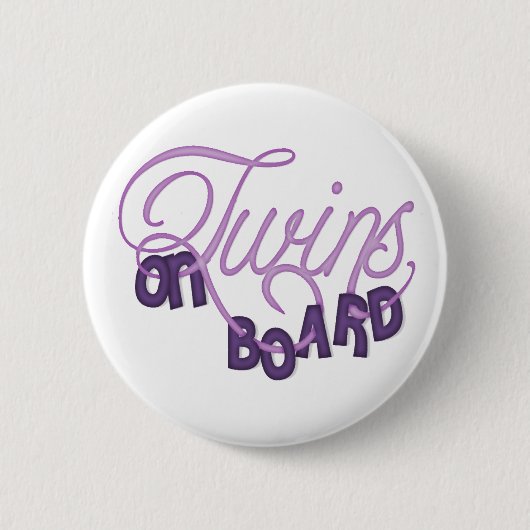 Twins on board ronde button 5,7 cm (Voorkant)