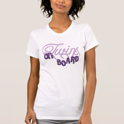 Twins on board t-shirt (Voorkant)