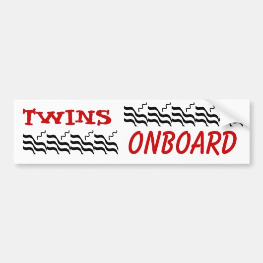 Twins ONBOARD Bumpersticker (Voorkant)