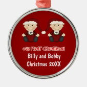 Twins:  Ons eerste kerstfeest  Metalen Ornament (Voorkant)