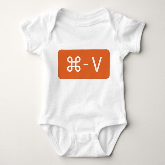 Twins Oranje Command - V 'Paste'-Shirt Romper (Voorkant)