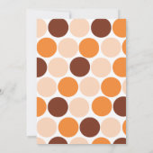 Twins Oranje Giraffe Baby shower Kaart (Achterkant)