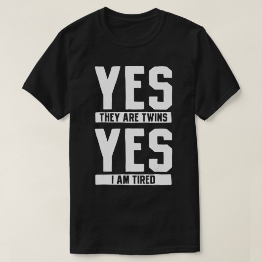 Twins Parent Mam Pap T-shirt (Design voorkant)