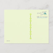 Twins Peas in a Pod Baby shower Dank je wel Briefkaart (Achterkant)