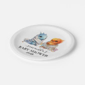 Twins Phoenix Dragon Fantasy Magisch Papieren Bordje (Gekanteld)