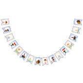 Twins Pirate Mermaids roze blauw meisje verjaardag Vlaggetjes (Alle)