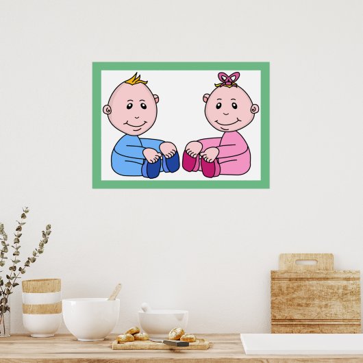TWINS POSTER (Keuken)