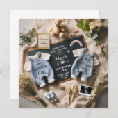 Twins Pregnancy Announcement, baby surprise Aankondiging (Voorkant / Achterkant)